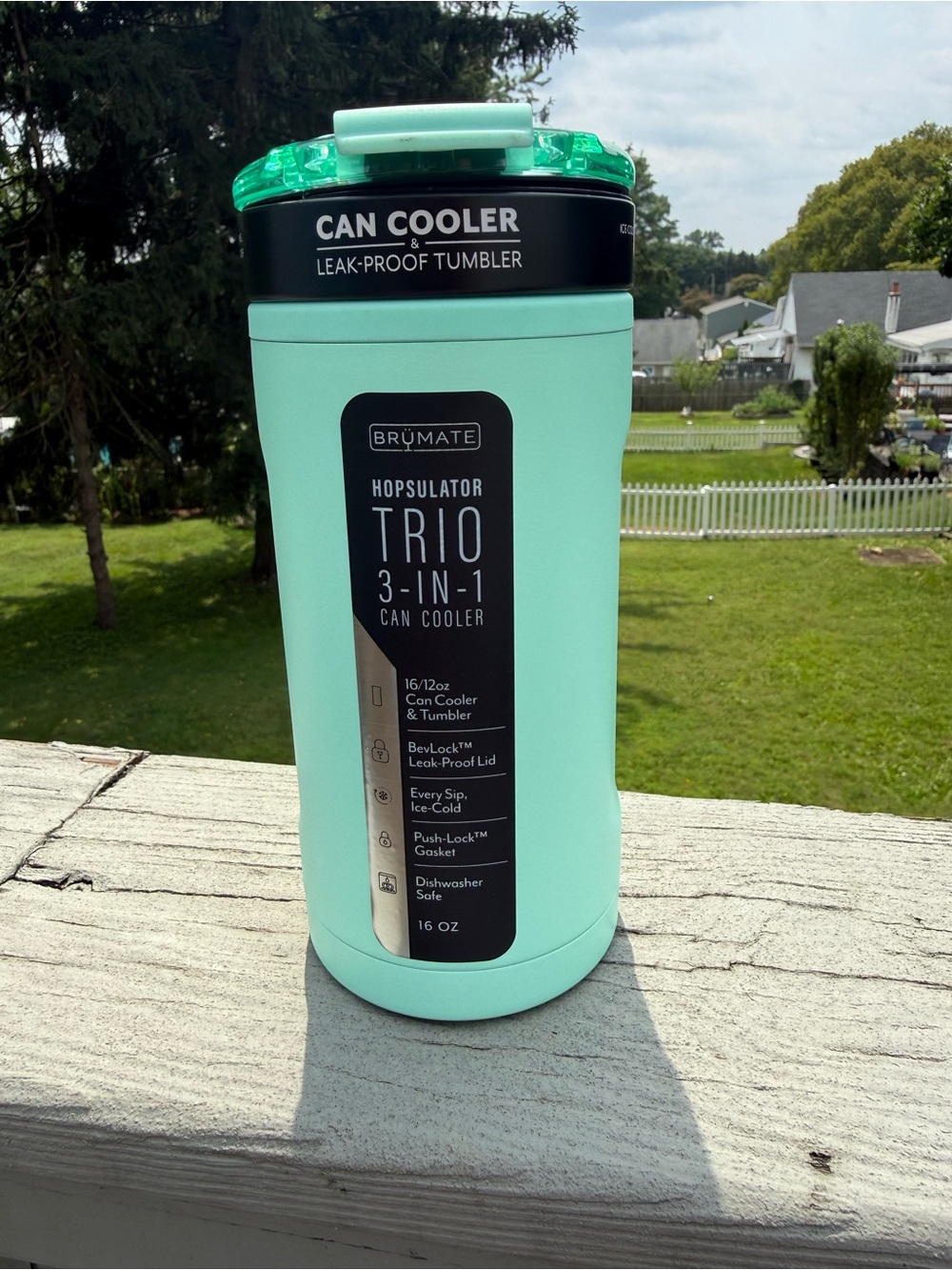 BruMate Hopsulator TRIO 3-in-1 Can Cooler & Tumbler - Mint